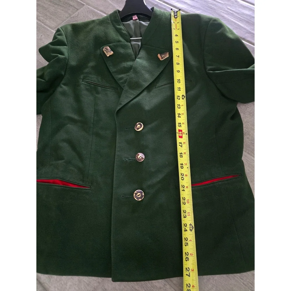 VTG LodenFrey Forest Green Pure Wool Tracten Austrian Jacket